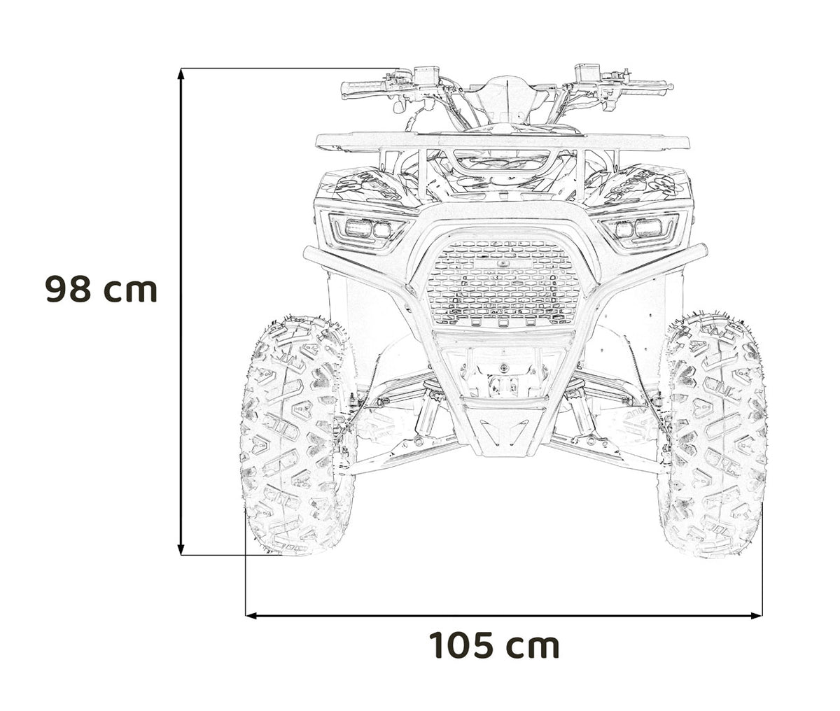 Quad na benzin 120CC DISCOVERER - zeleni