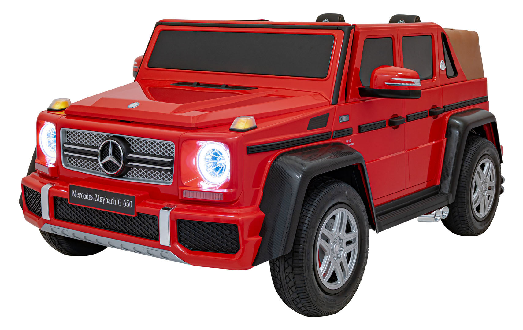 Licencirani auto na akumulator Mercedes Benz MAYBACH G650 4x4 - dvosjed - crveni