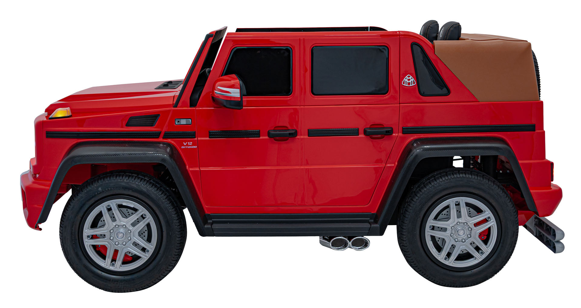 Licencirani auto na akumulator Mercedes Benz MAYBACH G650 4x4 - dvosjed - crveni