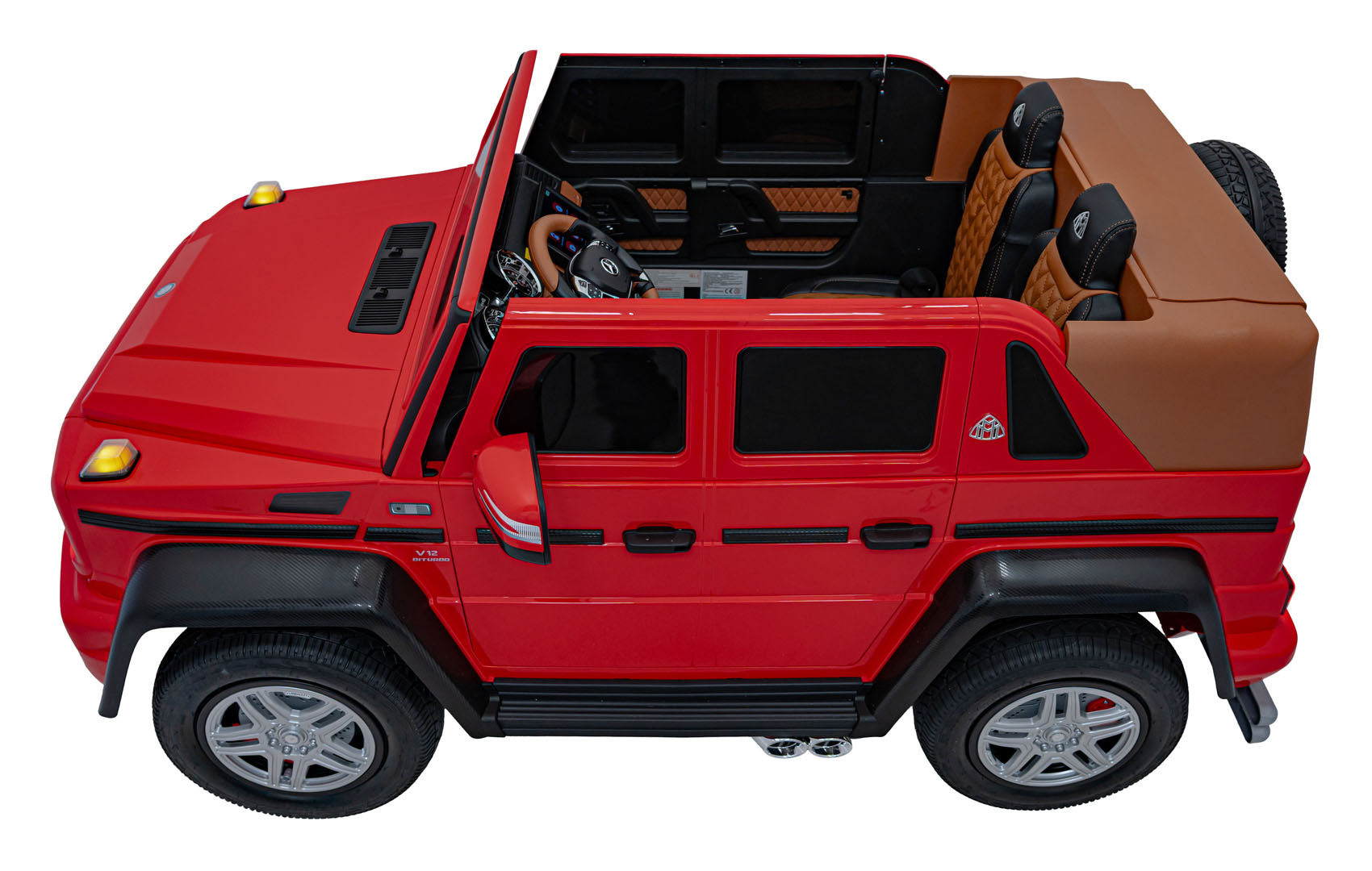 Licencirani auto na akumulator Mercedes Benz MAYBACH G650 4x4 - dvosjed - crveni