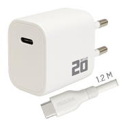 REDLINE Punjač sa USB-C to USB-C kablom, brzi, 20W - PD202C+CC1.2M