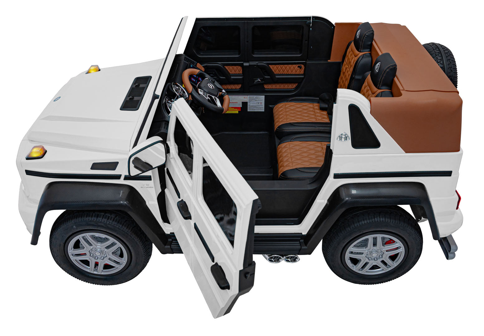 Licencirani auto na akumulator Mercedes Benz MAYBACH G650 4x4 - dvosjed -bijeli