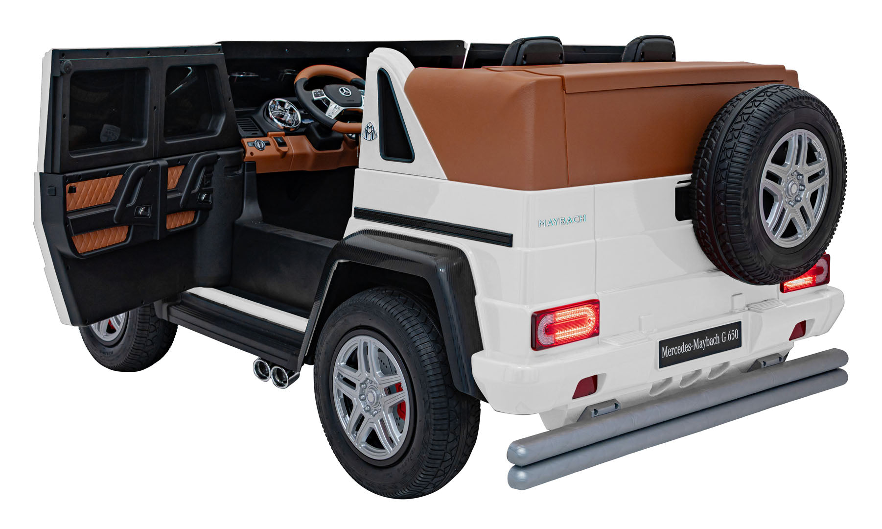 Licencirani auto na akumulator Mercedes Benz MAYBACH G650 4x4 - dvosjed -bijeli
