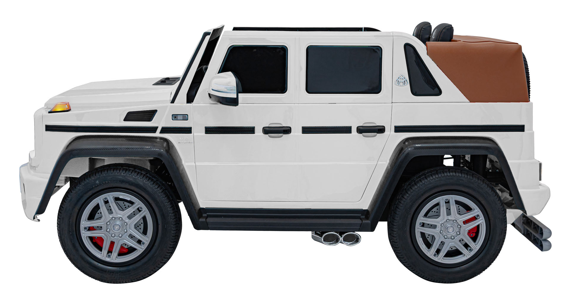Licencirani auto na akumulator Mercedes Benz MAYBACH G650 STRONG - dvosjed - bijeli