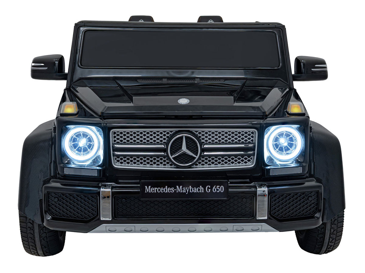 Licencirani auto na akumulator Mercedes Benz MAYBACH G650 STRONG - dvosjed - Crni