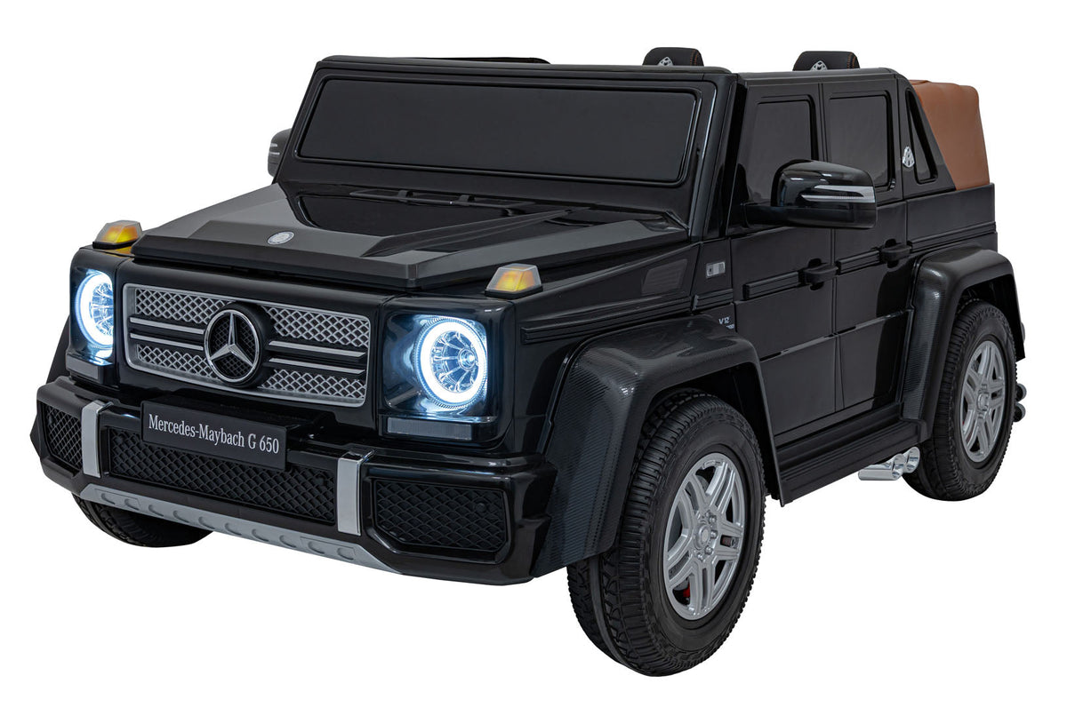 Licencirani auto na akumulator Mercedes Benz MAYBACH G650 STRONG - dvosjed - Crni