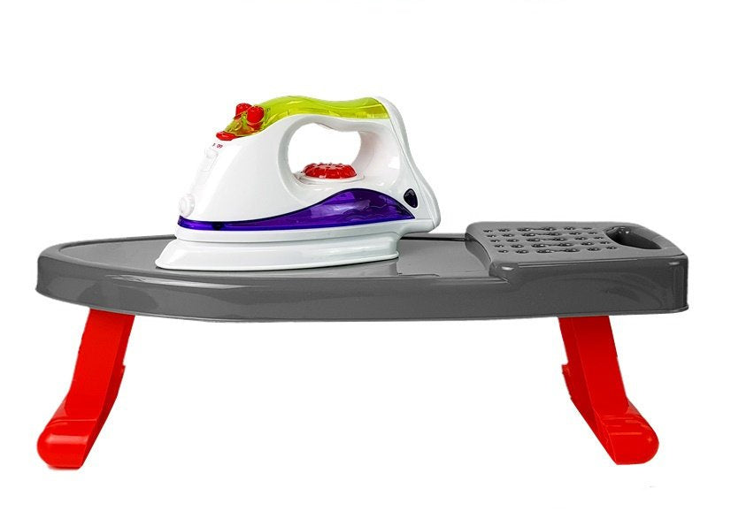Iron on batteries. Board. Stand with hangers