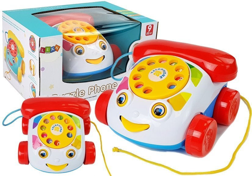 Interaktivni telefon za vuču na kotačima - šareni