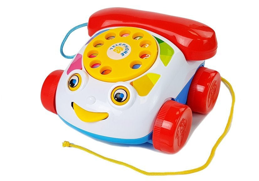 Interaktivni telefon za vuču na kotačima - šareni