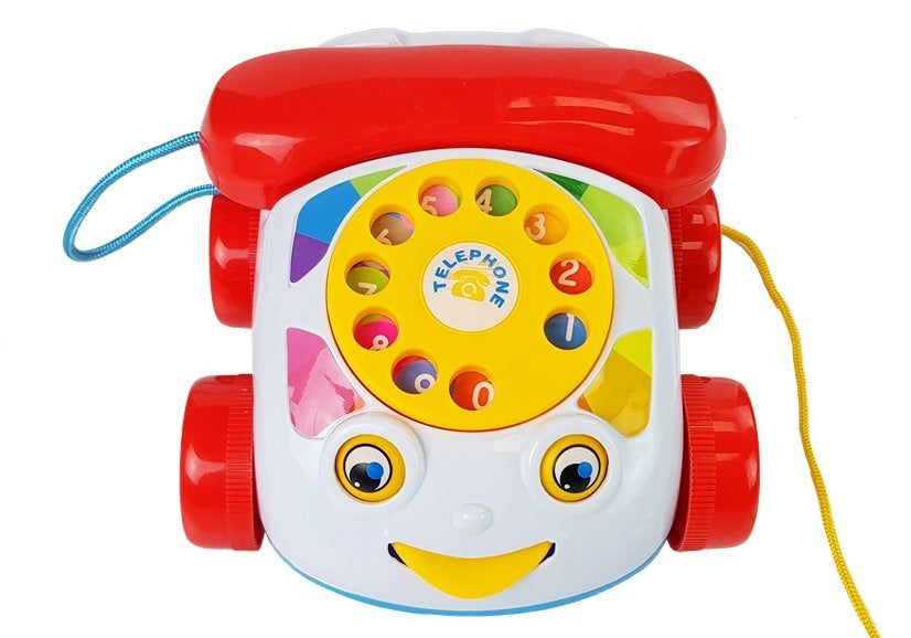 Interaktivni telefon za vuču na kotačima - šareni