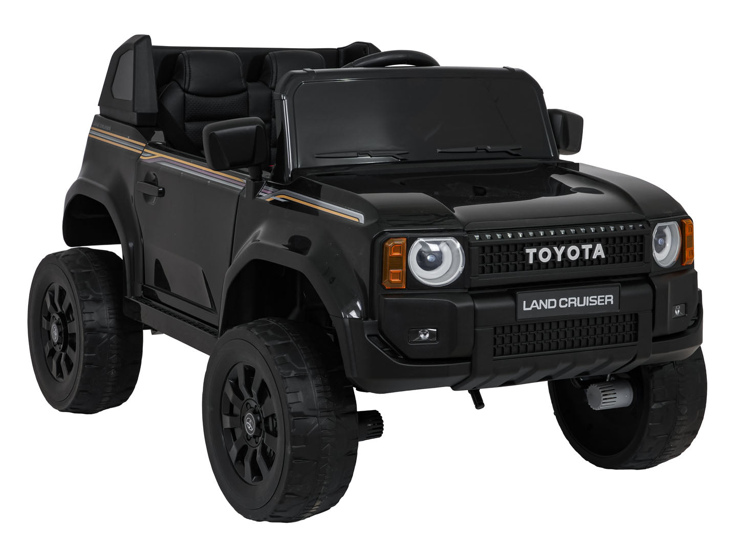 Licencirani auto na akumulator Toyota Land Cruiser PRADO 4x4 - crni