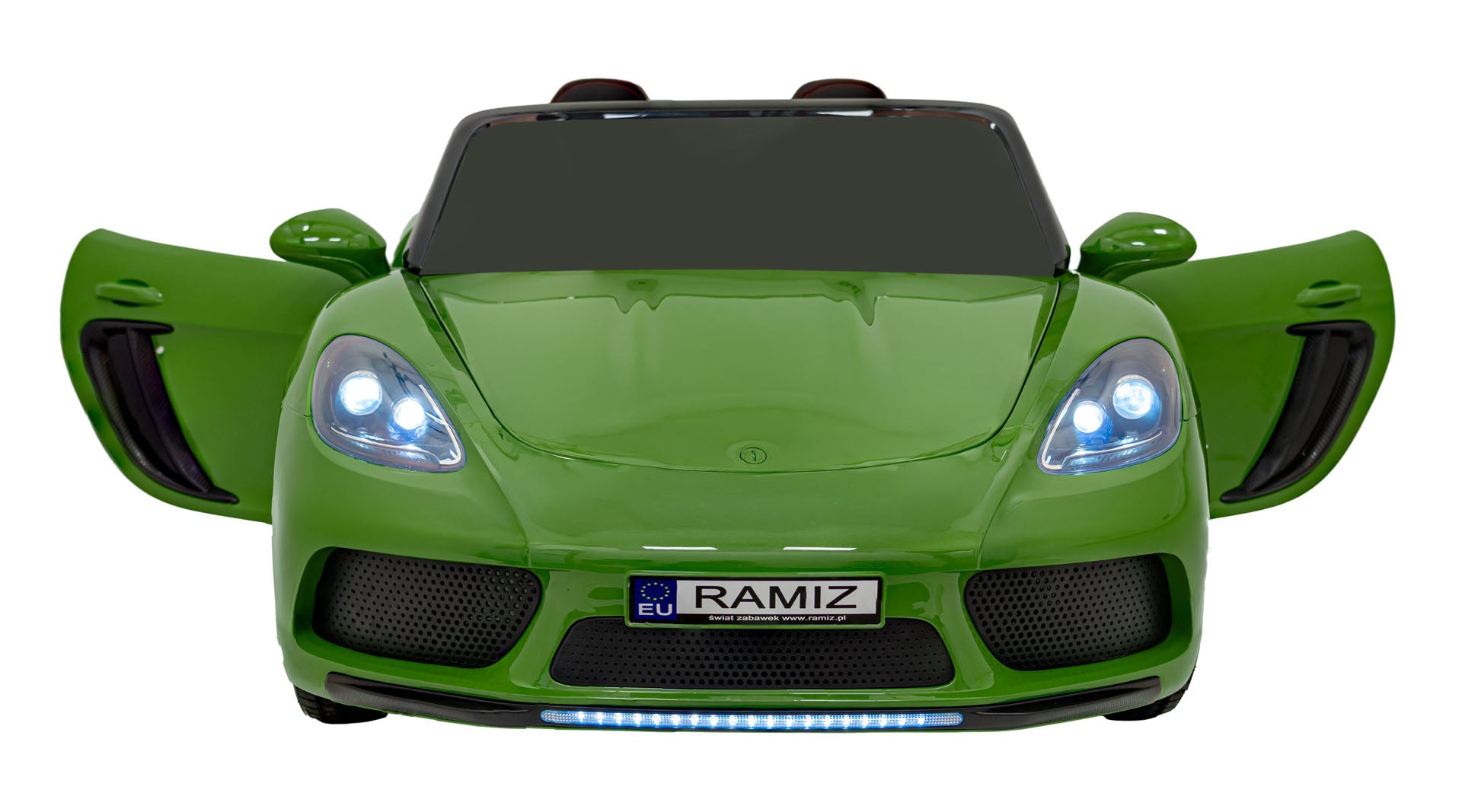 Auto na akumulator Perfecta - dvosjed - zeleni/lakirani