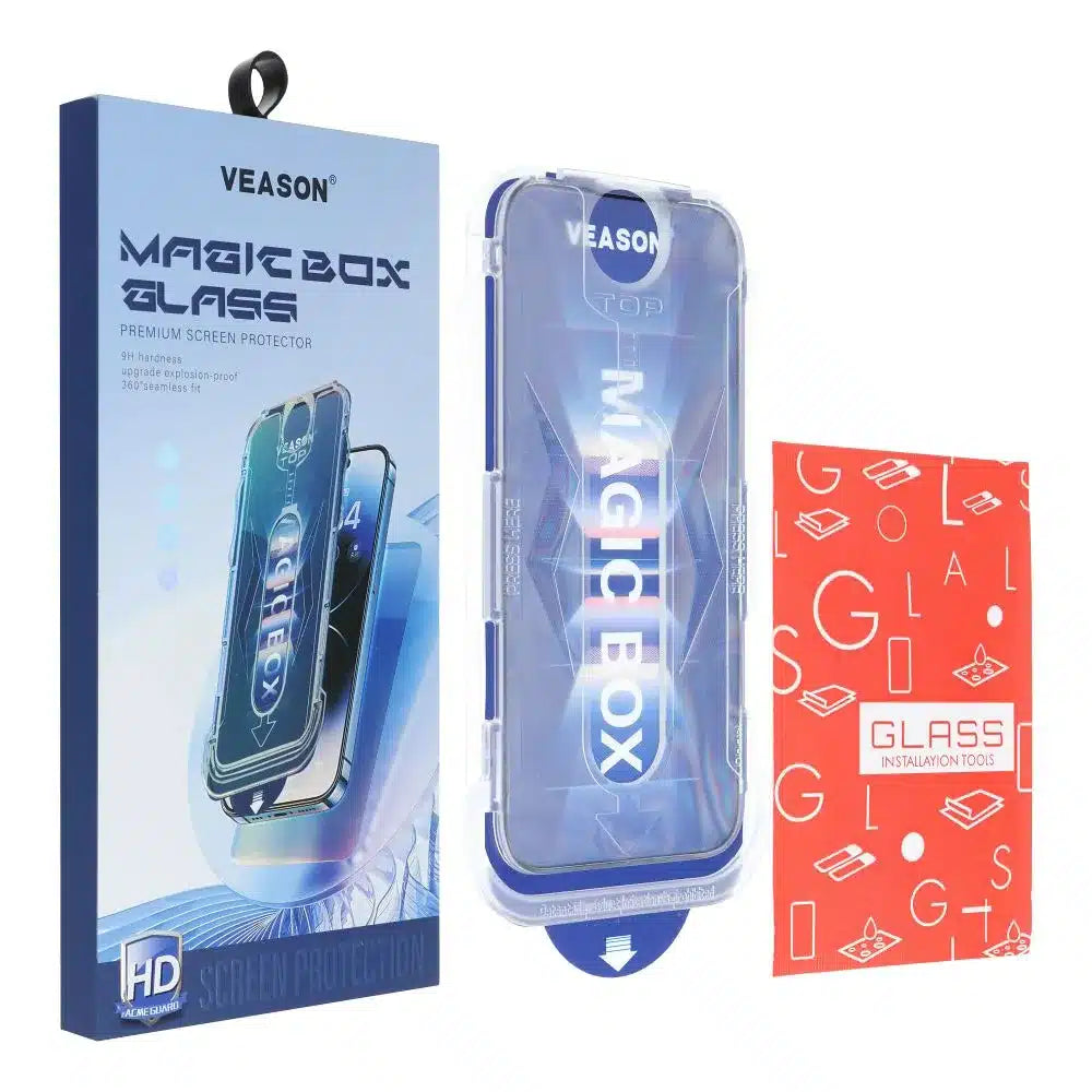 Kaljeno staklo 6D Pro Veason Easy-Install Glass – za iPhone X / iPhone XS crno