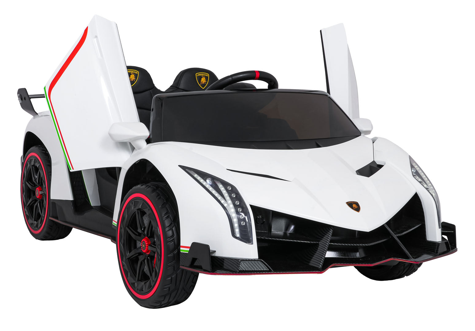Licencirani auto na akumulator Lamborghini Veneno 4x4 - dvosjed - bijeli