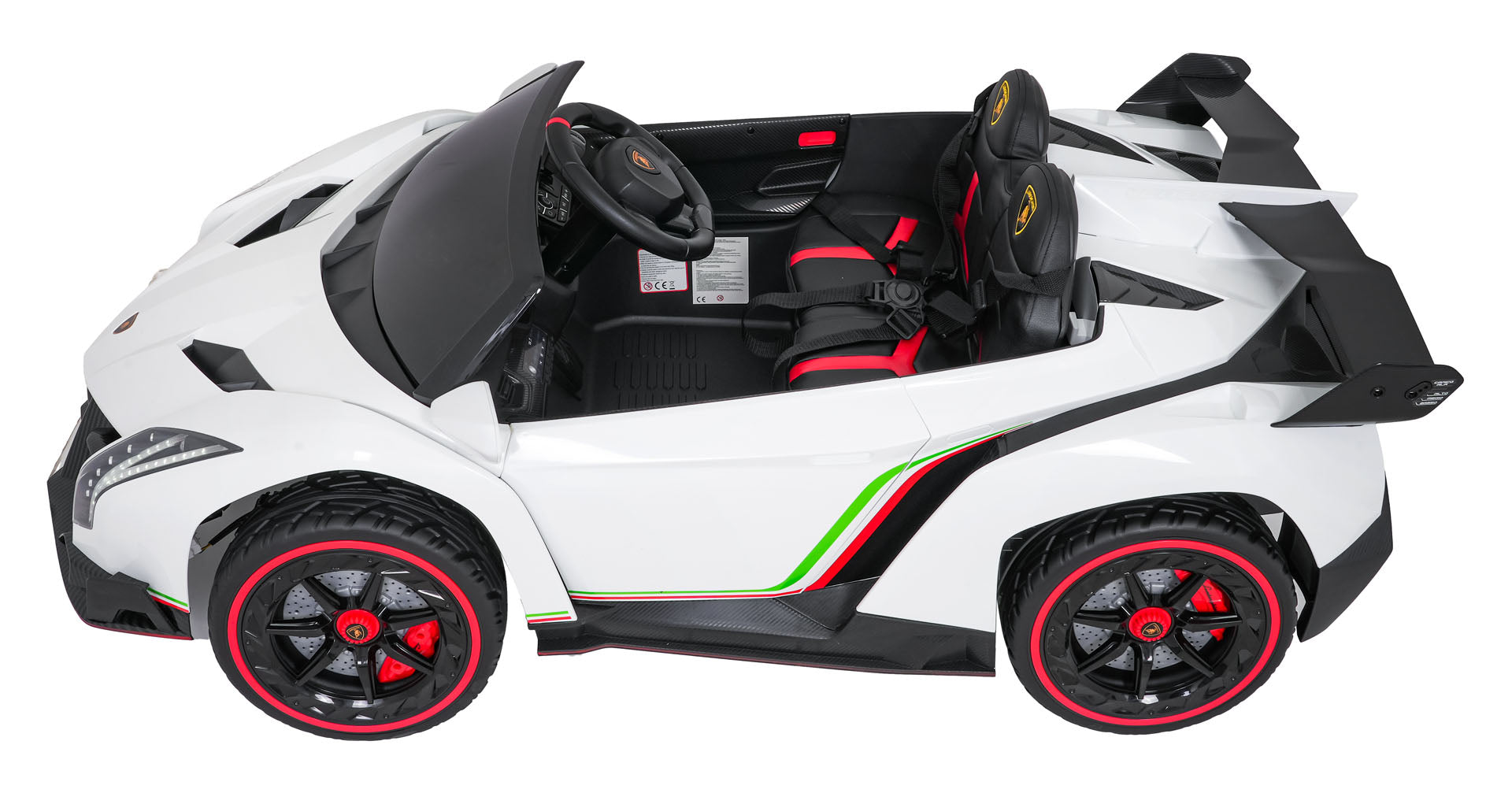 Licencirani auto na akumulator Lamborghini Veneno 4x4 - dvosjed - bijeli