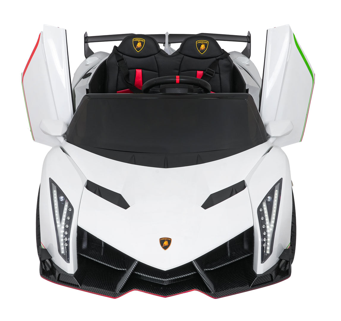 Licencirani auto na akumulator Lamborghini Veneno 4x4 - dvosjed - bijeli