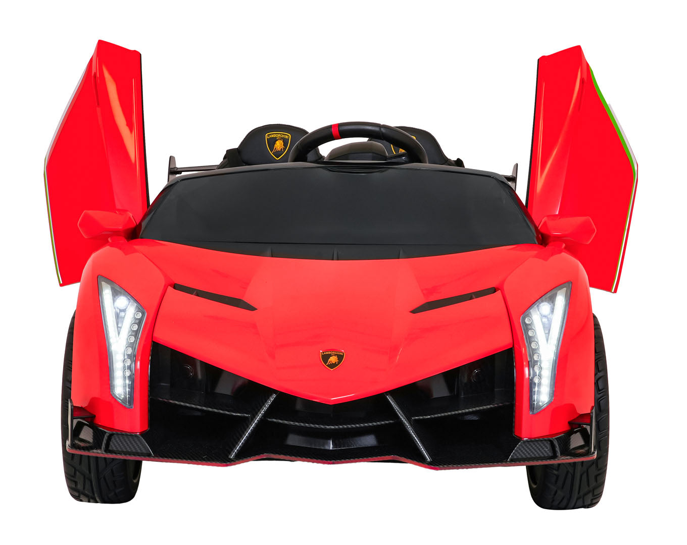 Licencirani auto na akumulator Lamborghini Veneno 4x4 - dvosjed - crveni
