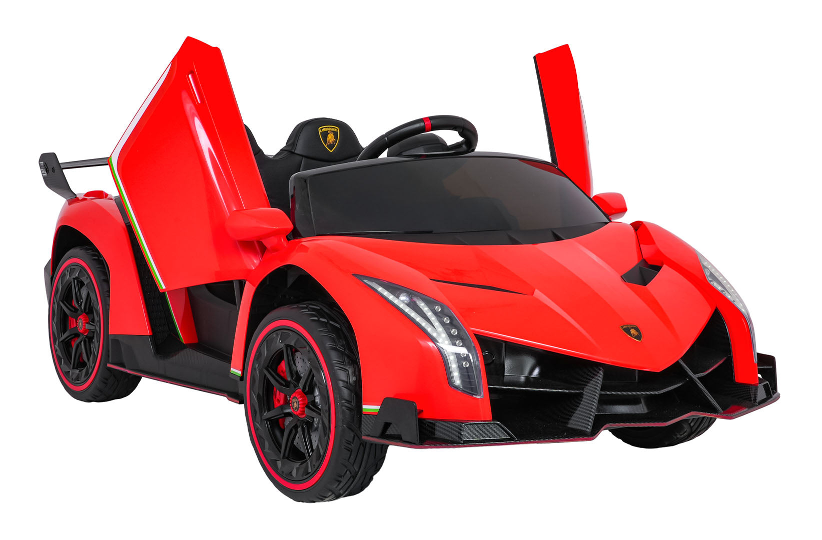 Licencirani auto na akumulator Lamborghini Veneno 4x4 - dvosjed - crveni