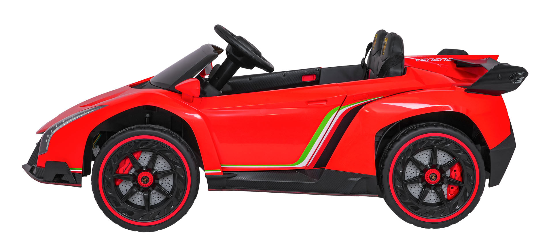 Licencirani auto na akumulator Lamborghini Veneno 4x4 - dvosjed - crveni