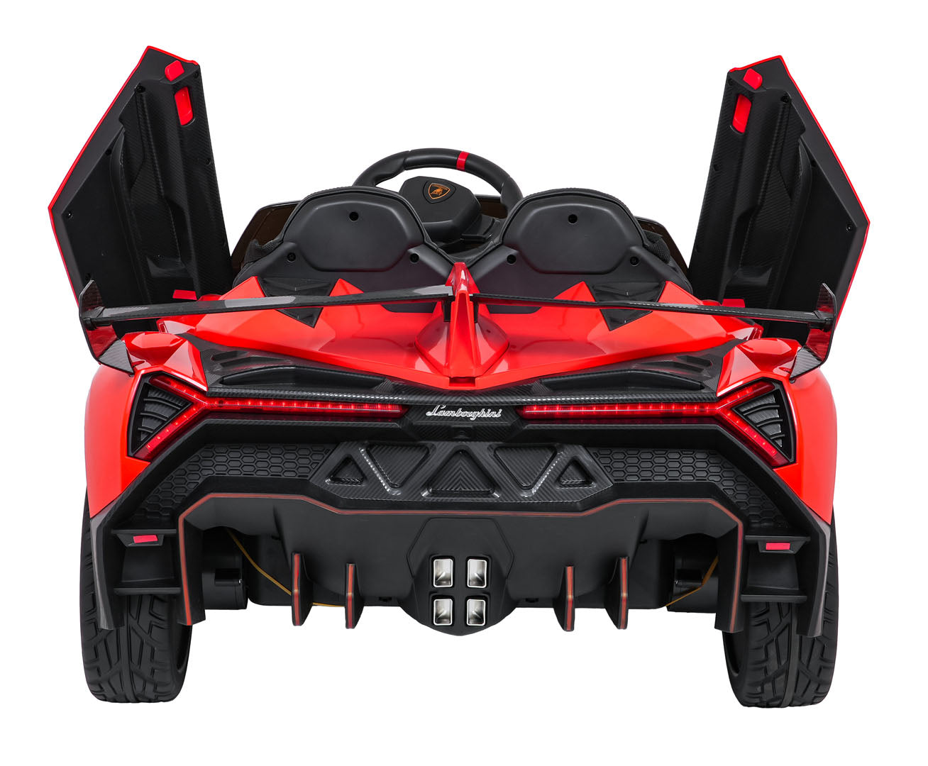 Licencirani auto na akumulator Lamborghini Veneno 4x4 - dvosjed - crveni