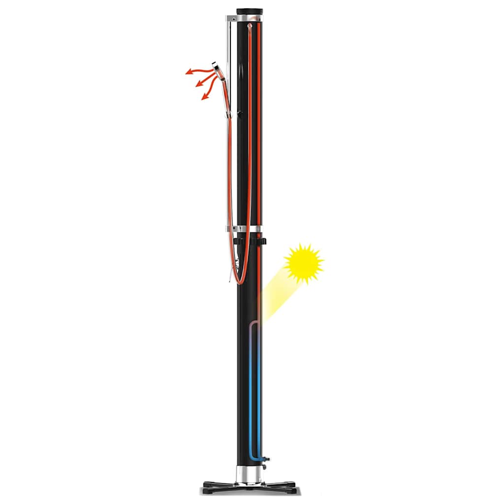 Bestway vanjski tuš Solar Flow crni 20 L