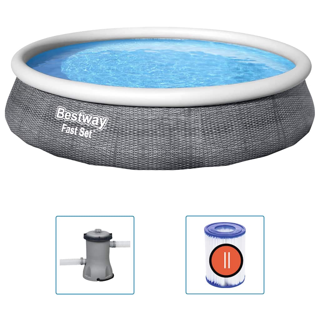 Bestway Fast Set bazen na napuhavanje s crpkom 396 x 84 cm