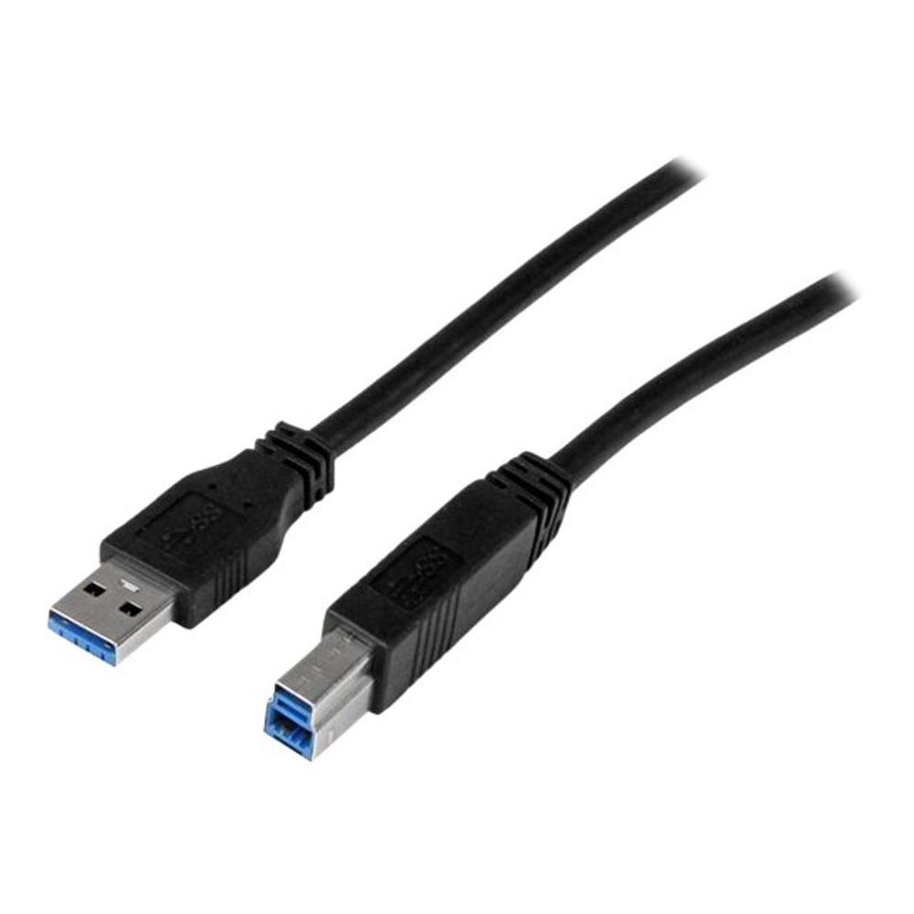 StarTech.com USB3CAB2M USB kabel 2 m USB 3.2 Gen 1 (3.1 Gen 1) USB A USB B Crno