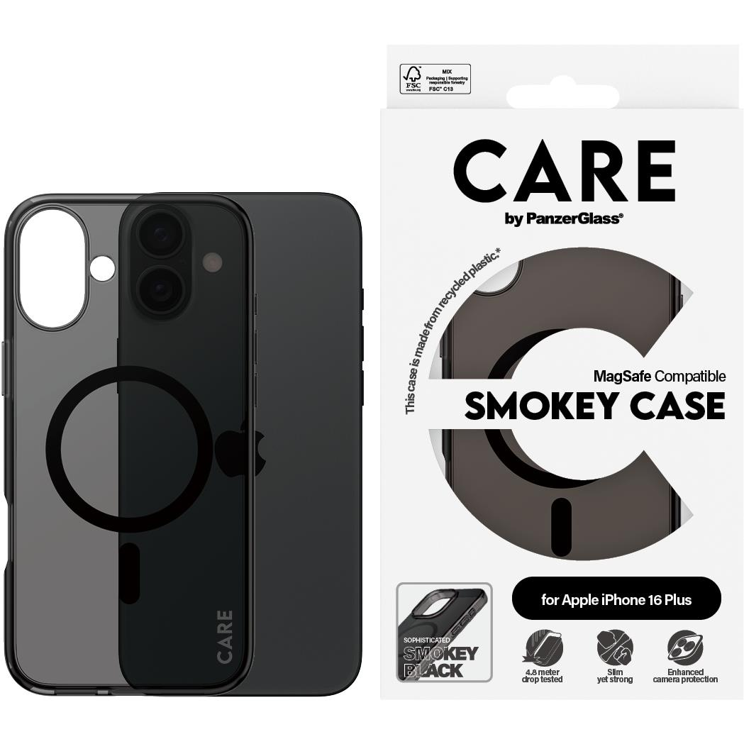 PanzerGlass CARE by PG Smokey w. MagS iPhone16 6.7 maska za mobitel Poklopac Prozirno