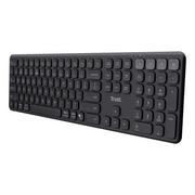 Trust Vaiya tipkovnica Univerzalno USB + RF Wireless + Bluetooth US Engleski Crno