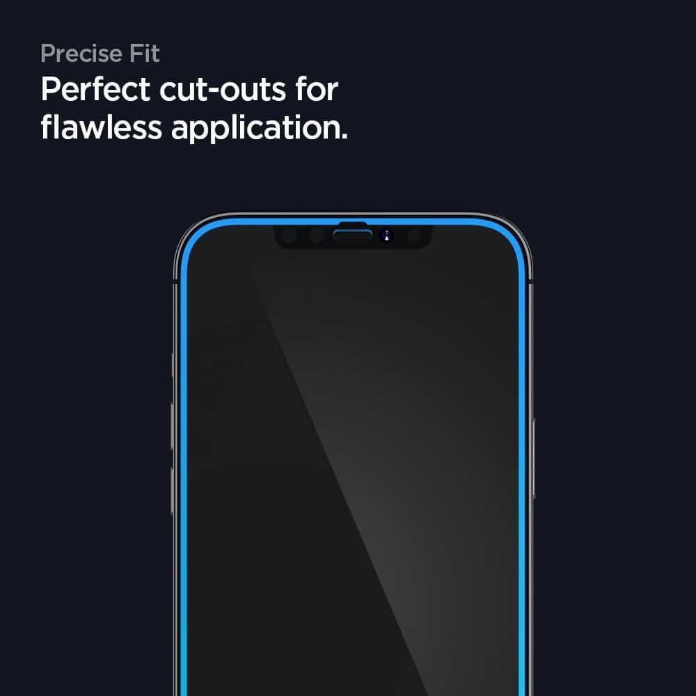 SPIGEN KALJENO STEKLO GLASS FC ZA IPHONE 12 PRO MAX ČRNO