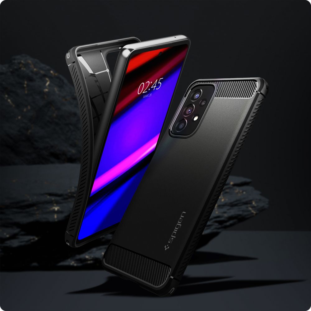 SPIGEN RUGGED ARMOR ZA SAMSUNG GALAXY A53 5G MAT ČRNA