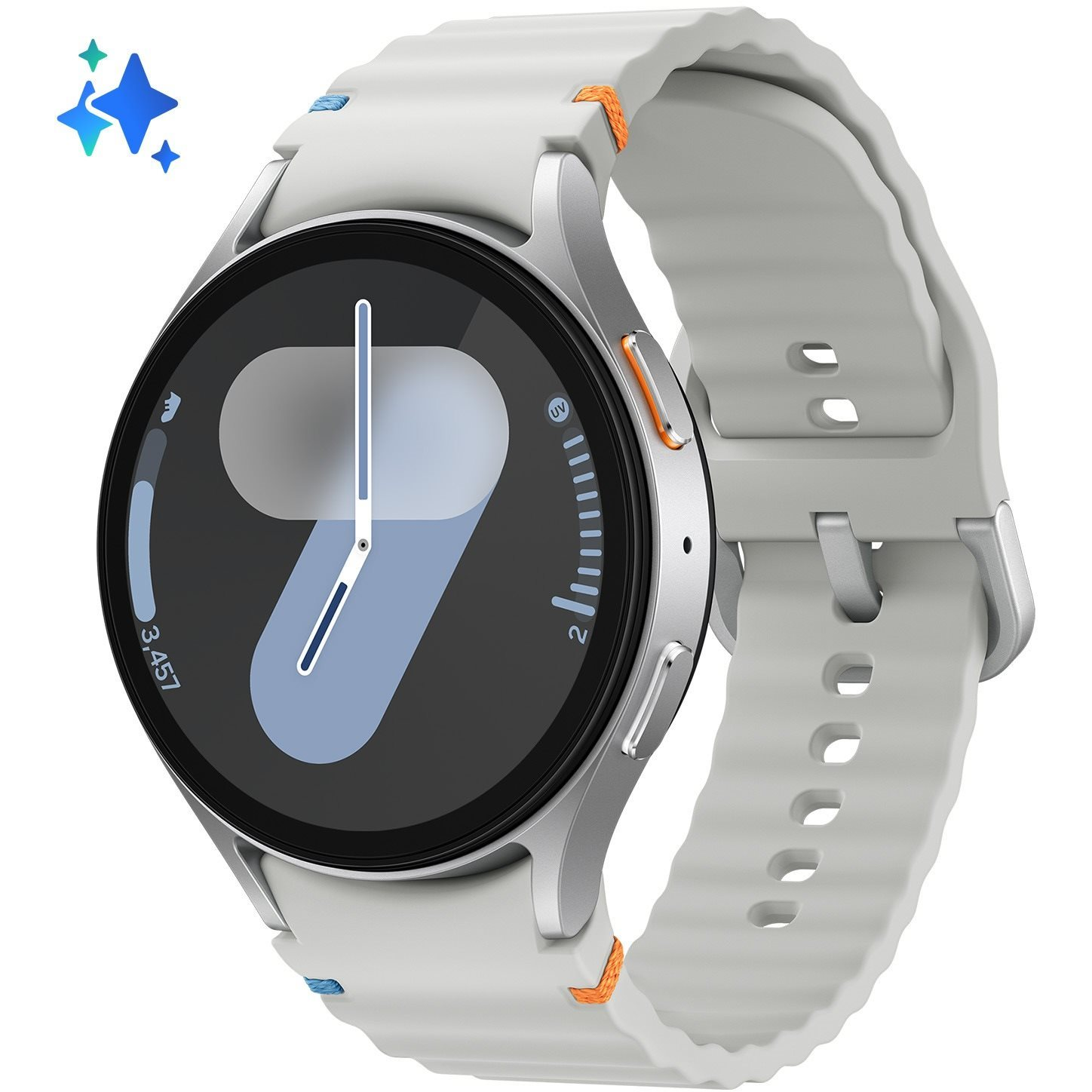 Samsung Galaxy Watch7 3,81 cm (1.5") AMOLED 44 mm Digitalno 480 x 480 pikseli Ekran osjetljiv na dodir 4G Srebro Wi-Fi GPS