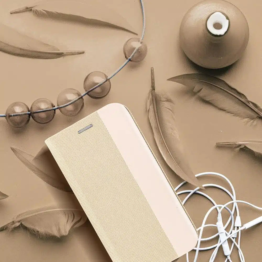 SENSITIVE Book preklopna maska za HUAWEI P30 Lite zlatna