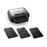 Tefal SW383D10 aparat za sendviče 700 W Crno, Nehrđajući čelik