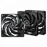 ARCTIC P12 Slim PWM PST Kućište računala Ventilator 12 cm Crno 3 kom