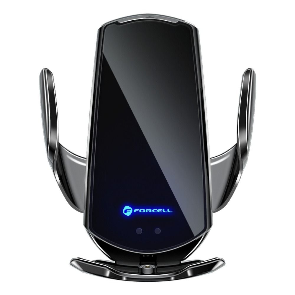 FORCELL avto držalo z brezžičnim polnjenjem in avtomatskim senzorjem + magnetni adapterji HS1 15W črno