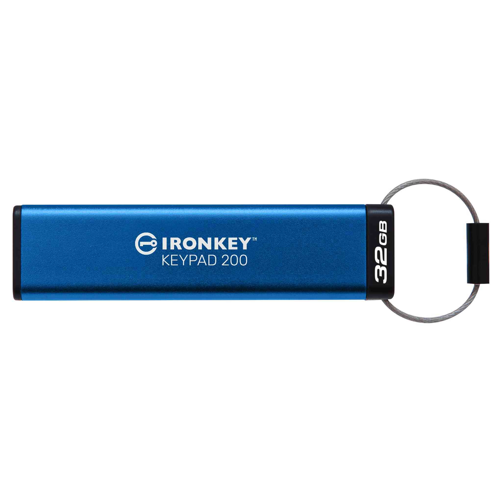Kingston Technology IronKey Keypad 200 USB izbrisivi memorijski pogon 32 GB USB Tip-C 3.2 Gen 1 (3.1 Gen 1) Plavo