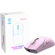 MSI Forge Gm340 Wireless Violet miš Igranje Ambidekster RF bežični + Bluetooth Optički 12000 DPI