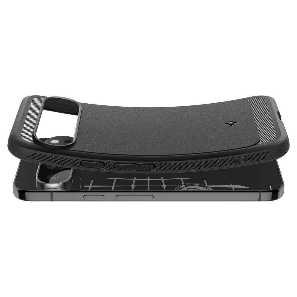 Spigen Rugged Armor ovitek za GOOGLE Pixel 9 Pro XL – mat črna
