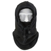 Zimska fleece kapica s kapuljačom - Crna KP36869