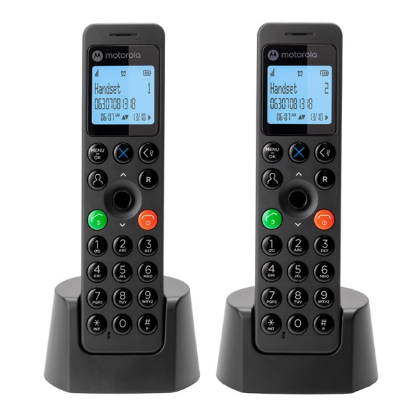 Motorola DOT202 Twin DECT telefon Identifikacija poziva Crno