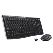 Logitech Wireless Combo MK270 tipkovnica Miš priložen USB QWERTY US Međunarodna Crno