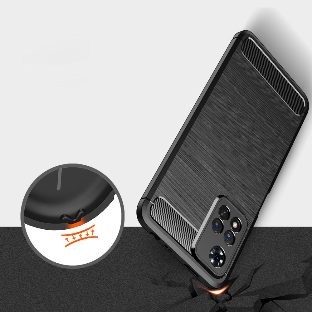 TECH-PROTECT TPUCARBON OVITEK ZA XIAOMI REDMI NOTE 11 PRO+ PLUS 5G ČRNI