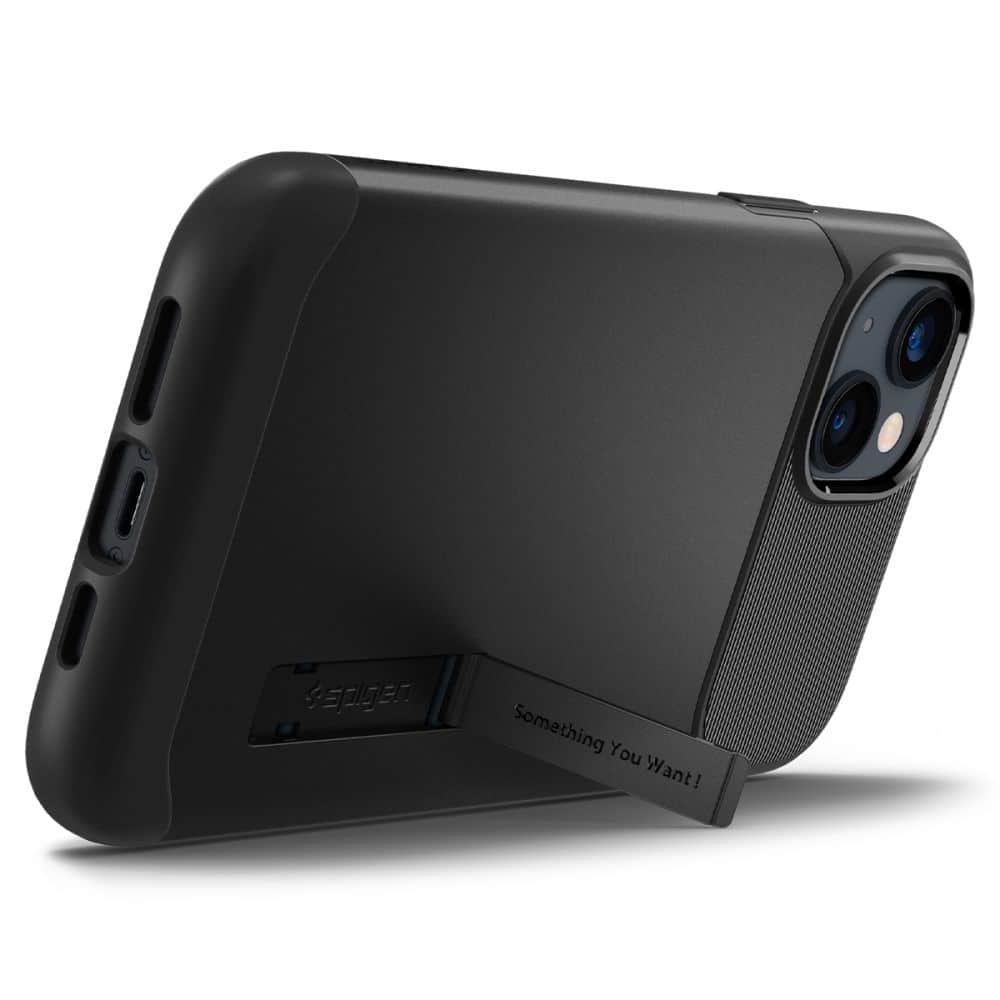 SPIGEN SLIM ARMOR ZA IPHONE 14 ČRNA