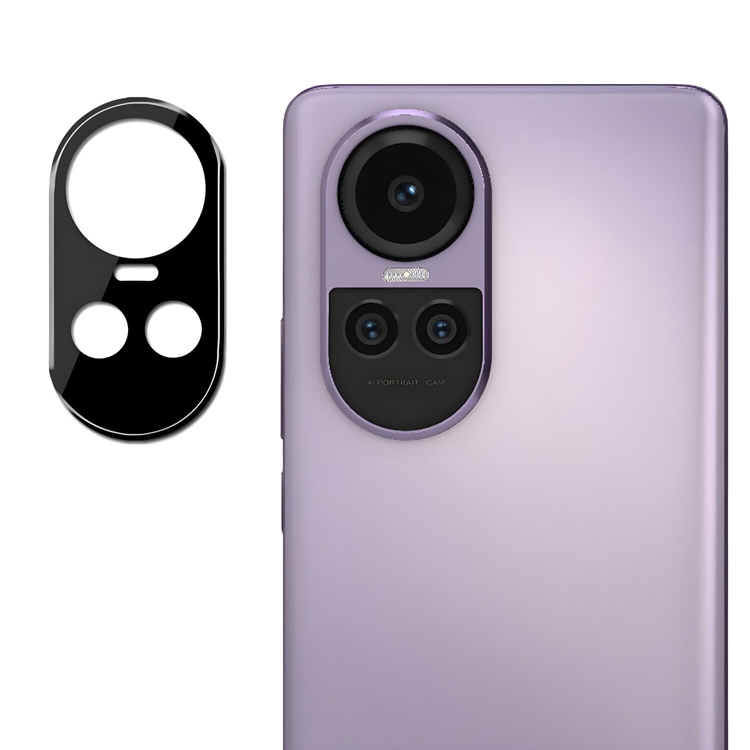 Techsuit zaštitno staklo za kameru za Oppo Reno10 Pro - Crna KP29143