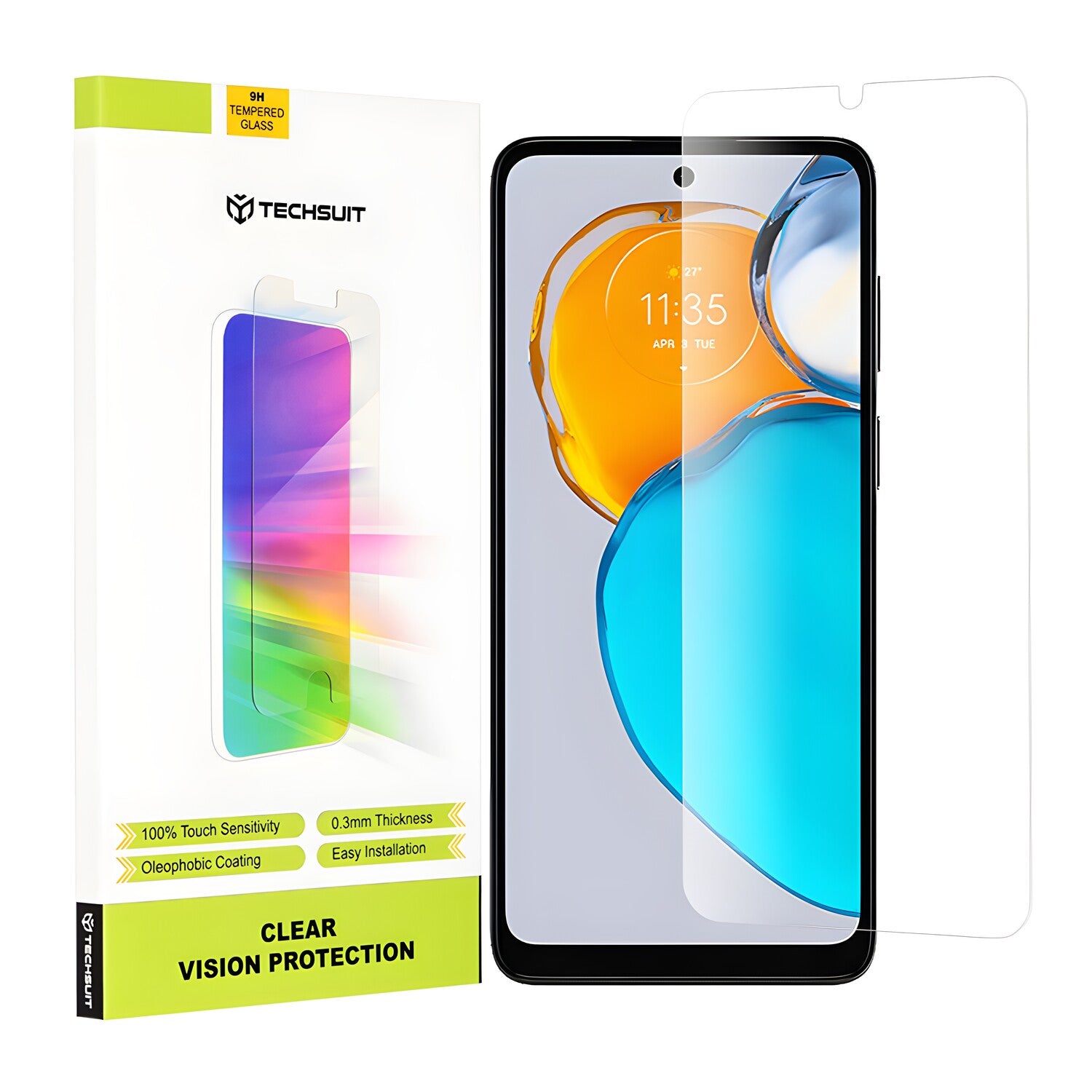 Techsuit zaštitno staklo 9H za Motorola Moto E22s - Prozirna KP29209