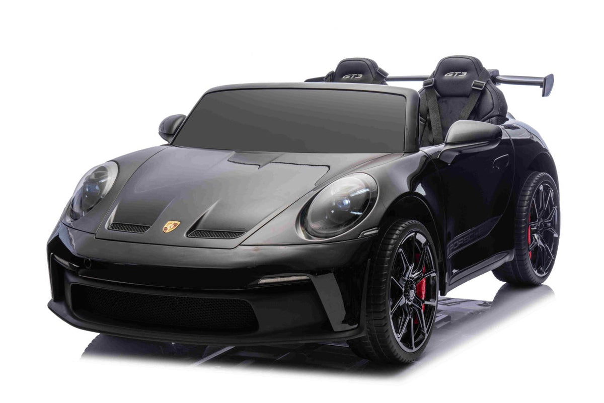 Licencirani auto na akumulator Porsche 911 GT3 4x4 STRONG - dvosjed - Crni