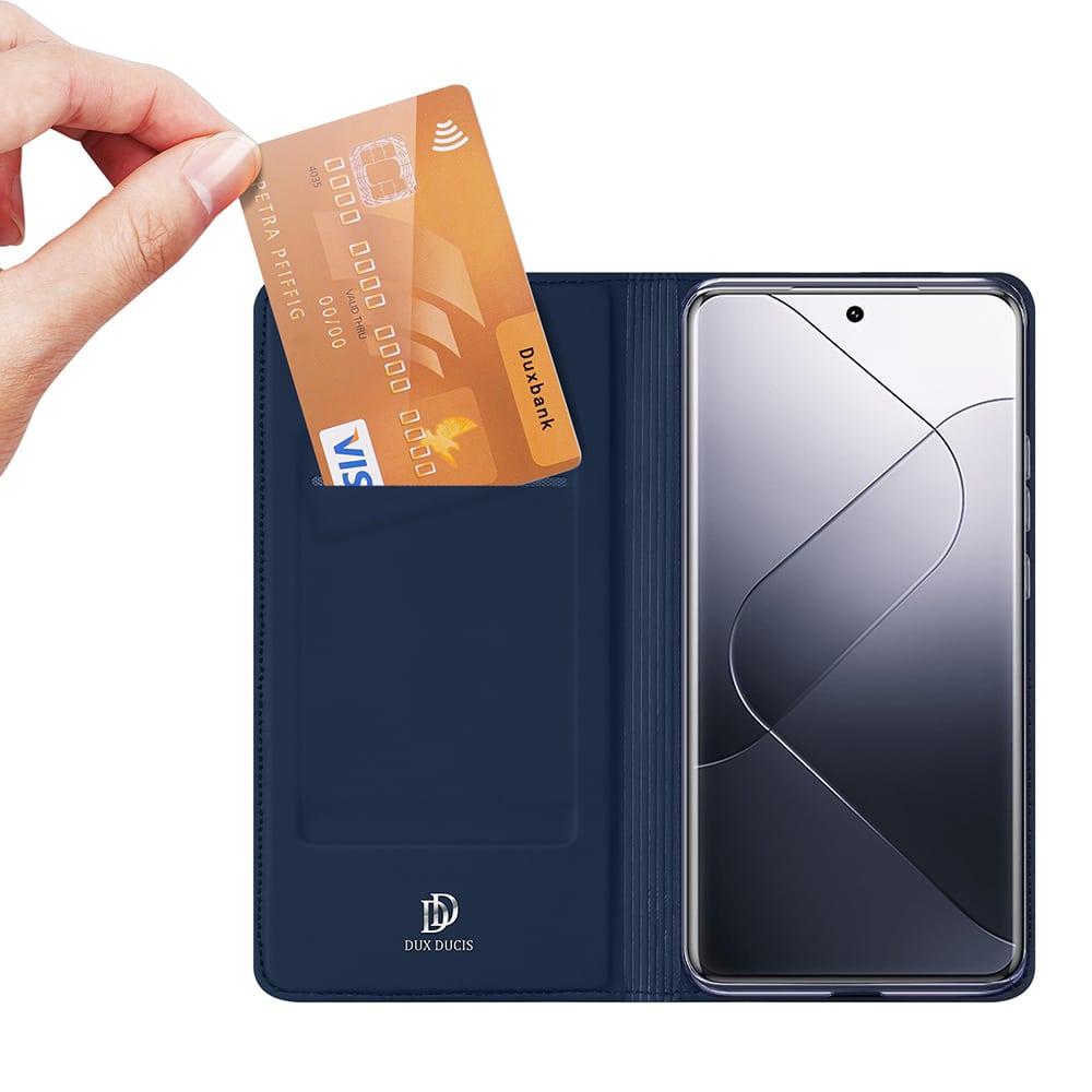 DUX DUCIS Skin Pro – preklopna torbica za Xiaomi 14 Pro črna