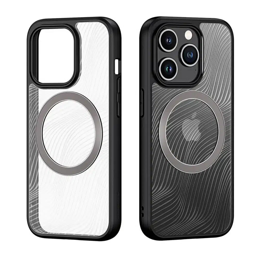 DUX DUCIS Aimo Mag – ohišje, odporno na udarce, združljivo z MagSafe za Apple iPhone 15 Pro črna