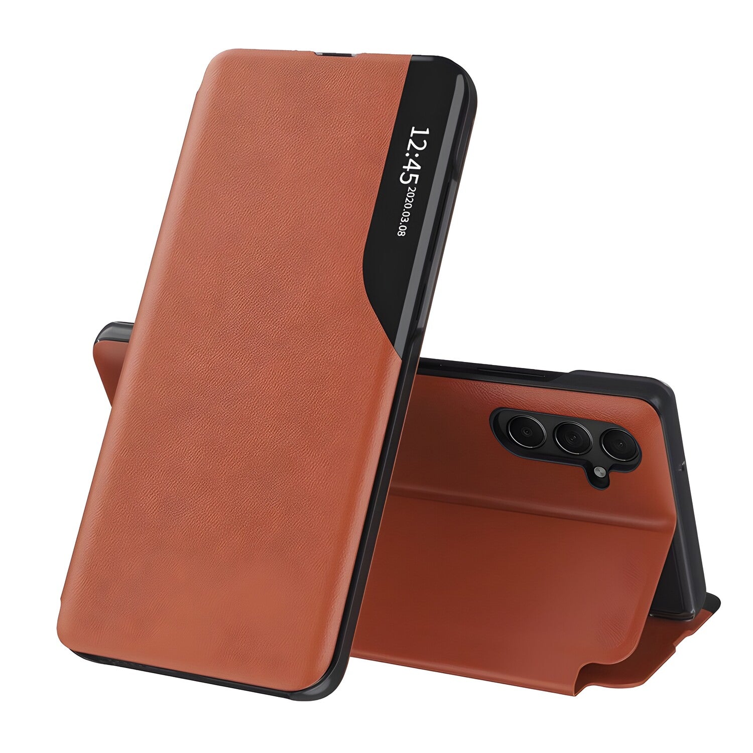 Elegantna knjižna futrola View Case za Samsung Galaxy A25 5G - Narančasta KP36681